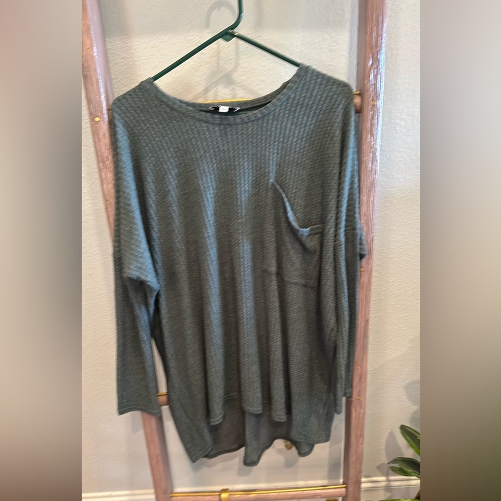 Oversized long sleeve top